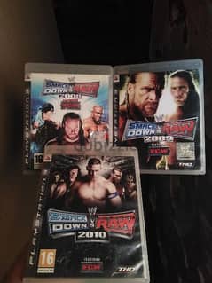 PS3 smackdown vs raw collection cds بلايستيشن