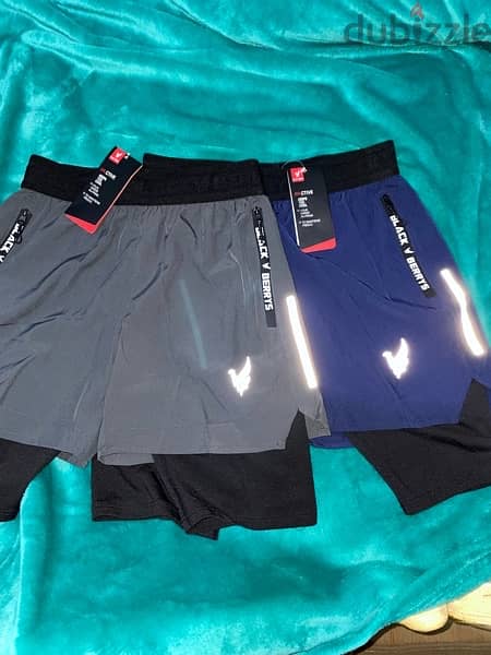 Gym Workout Quick Dry Active Athletic Performance Shorts 2