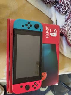 Nintendo switch with mario game