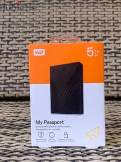 هارد خارجي ويسترن ديجيتال - my passport 5TB black portable hard drive