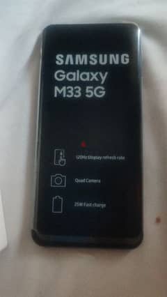 Samsung m33, 8ram ,128 g, زيرو بالكرتونه لم يستخدم ،ضمان سنه