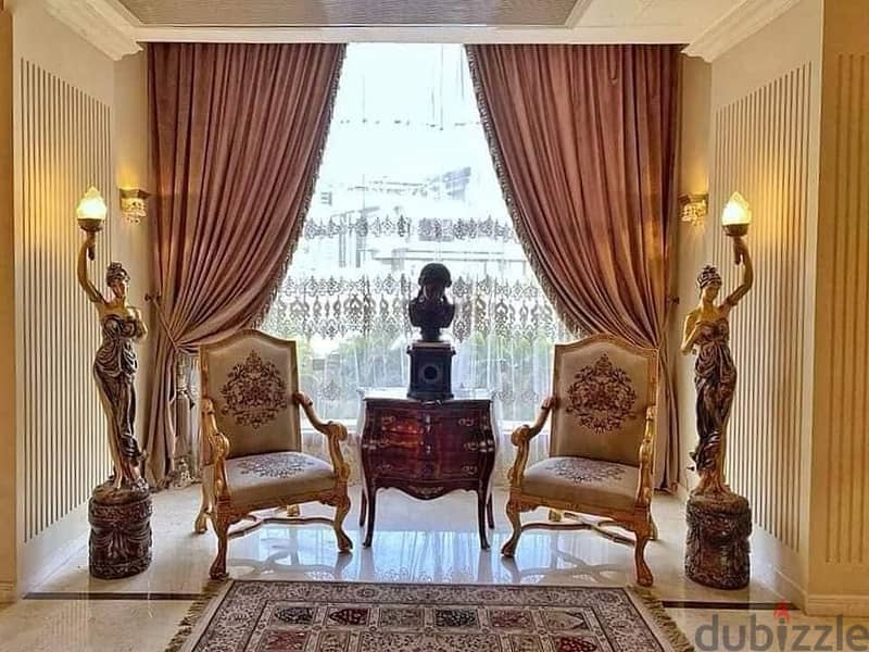 فيلا إيليت مجهزة على أعلى مستوى للايجار في كمبوند قطامية هايتس Villa for rent in Katameya Heights New Cairo fully furnished 3