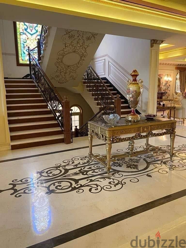 فيلا إيليت مجهزة على أعلى مستوى للايجار في كمبوند قطامية هايتس Villa for rent in Katameya Heights New Cairo fully furnished 7