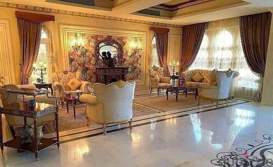 فيلا إيليت مجهزة على أعلى مستوى للايجار في كمبوند قطامية هايتس Villa for rent in Katameya Heights New Cairo fully furnished 9