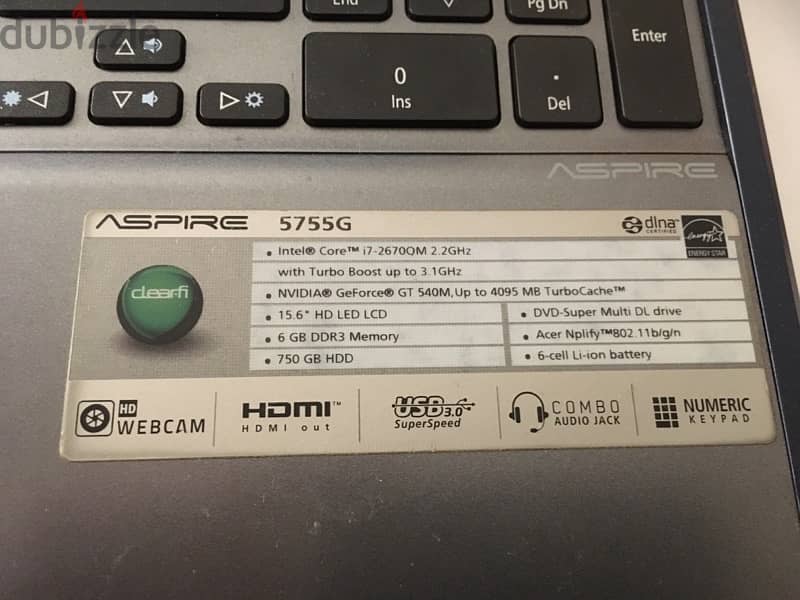 Acer Aspire 5755G بحاله جيده جدا 1