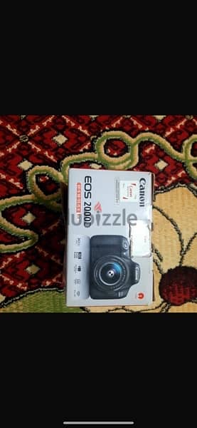 Eos 2000D بحاله الجديده بالكرتونه وجميع المشتملات