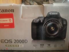 canon 2000d + lens (18/55mm) + installed memory card