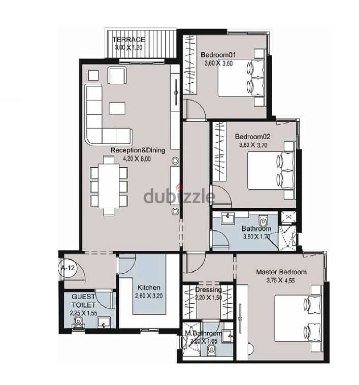 للبيع شقة في كمبوند بمستقبل سيتي سور في سور مع مدينتي Monark Compound 7