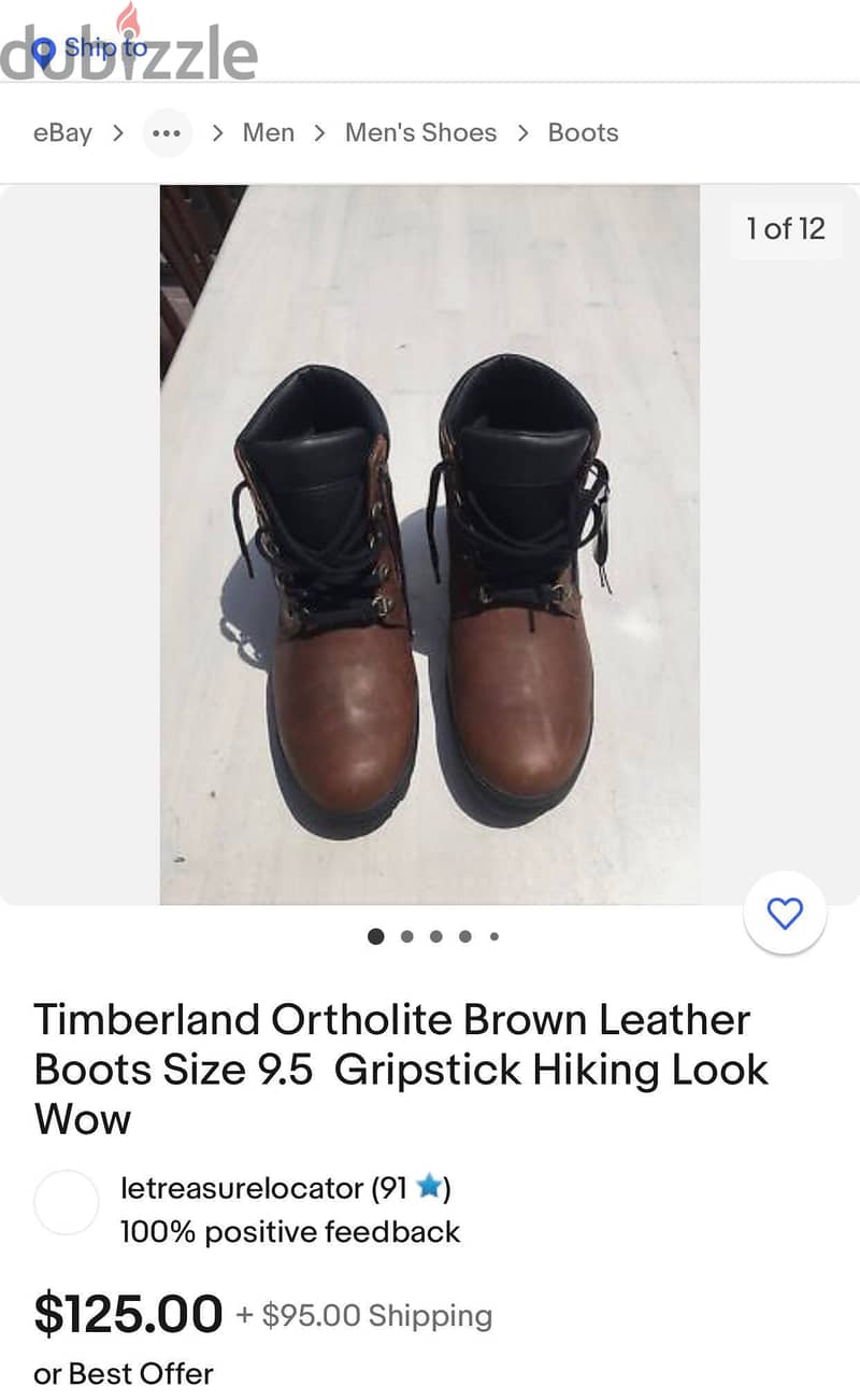 Timberland original boots size 45 10