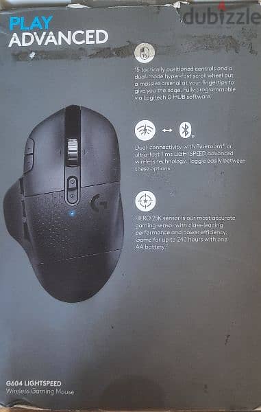 ماوس للبيع logitech g604 lightspeed استعمال شهر خارج مصر بغلاف المصنع 2