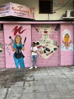 رسم محلات جداريات - رسام اسكندرية