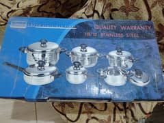 New cookware 18/10 stainless steel set