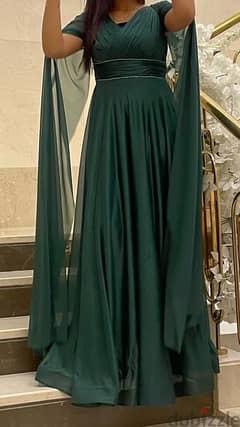 Olive green Wedding dress