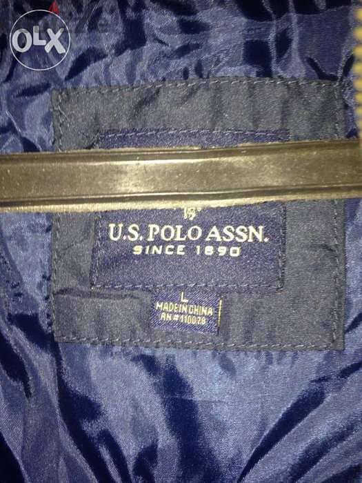 US Polo Jacket page & navy 2