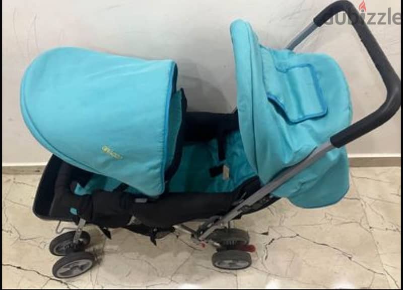 Baby twins stroller gracco عربة أطفال توأم ماركة 1