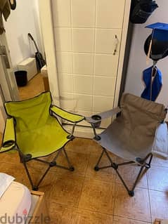 2 Décathlon folding chair