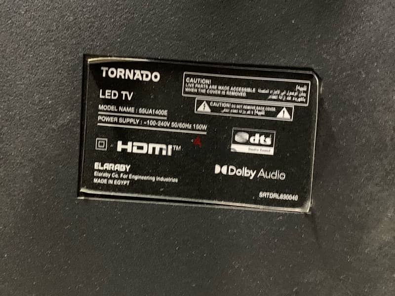 Tornado 55 inch 4k UHD SMART LED 4