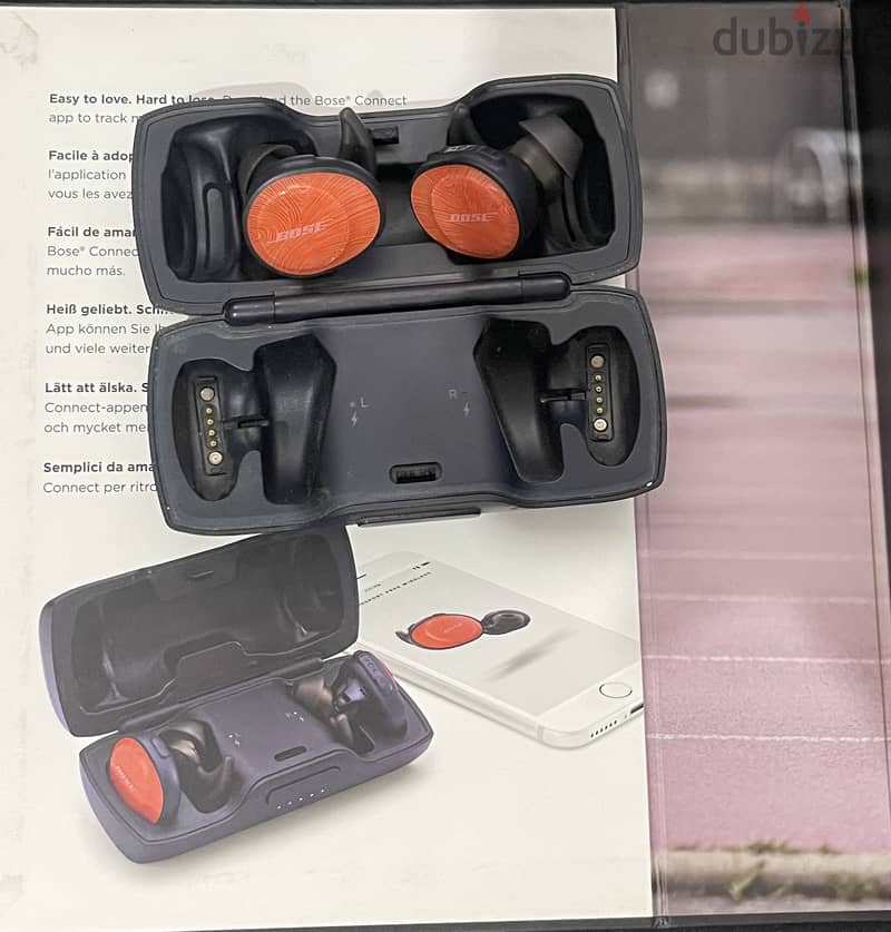 Bose Soundsport Free Wireless Earbuds – Orange/Navy 2