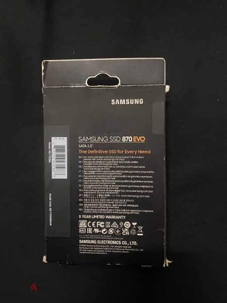 SAMSUNG 870 EVO 500GBهارد كمبيوتر/بلايستيشن 2