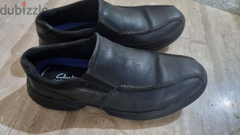 Clarks Black Shoes Size 42 حذاء كلاركس أسود مقاس ٤٢ 0