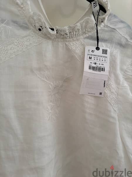 Zara embroidered blouse 3