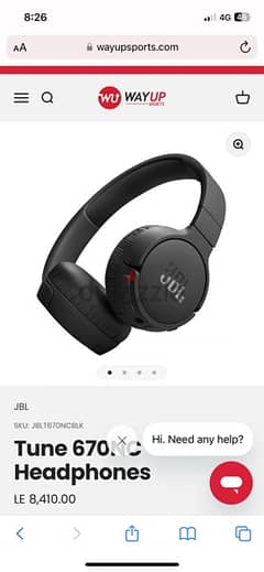 للبيع اخر قطعه سماعه JBL 670 Noise Cancellation اوريجنال متبرشمه 0