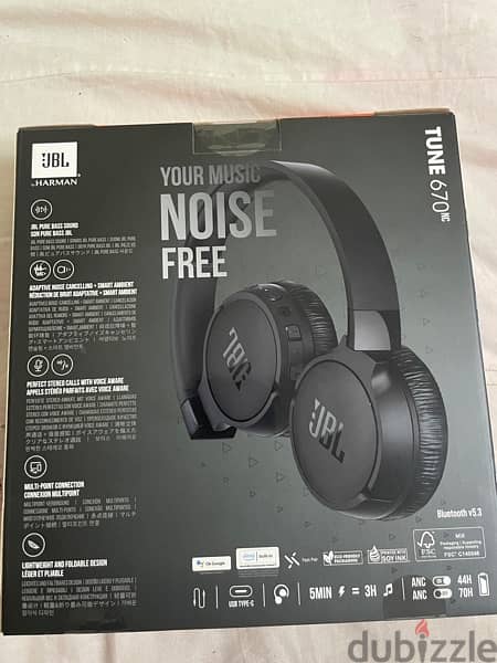 للبيع اخر قطعه سماعه JBL 670 Noise Cancellation اوريجنال متبرشمه 2