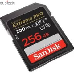 200 mbps 256 Kingston Memory Card