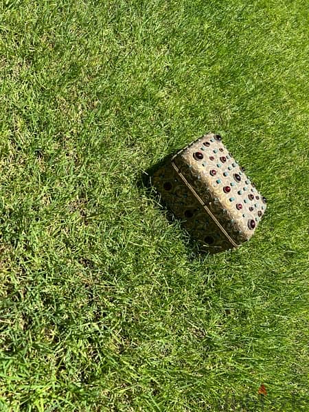 Casket Austin Hungarian with garnets and turquoise enamel circa 1900’s 10