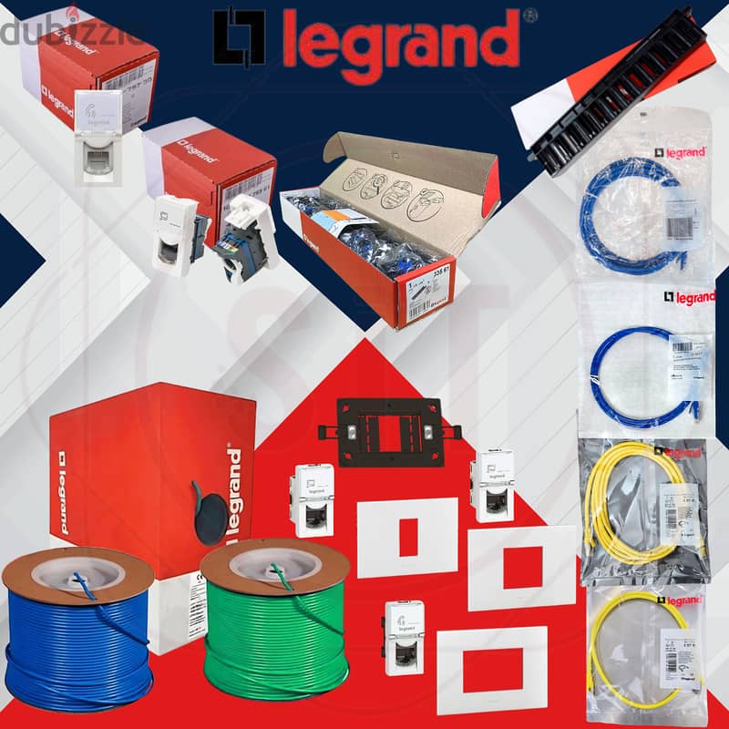 جميع مكونات الشبكه ليجراند Legrand CAT6 & CAT6A 0