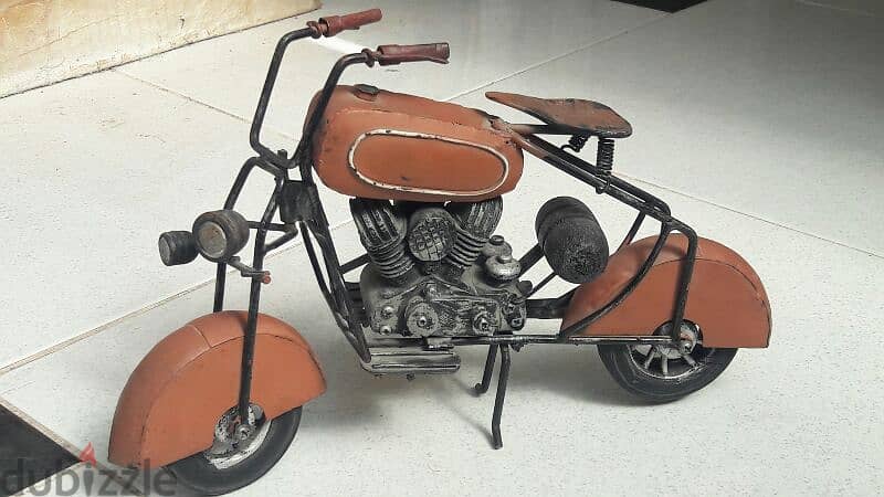 مجسم موتوسيكل هارلي ماكيت ديكور Vintage bike MOTORCYCLE  model diecast 0