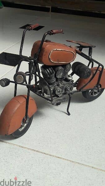 مجسم موتوسيكل هارلي ماكيت ديكور Vintage bike MOTORCYCLE  model diecast 1