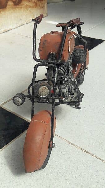 مجسم موتوسيكل هارلي ماكيت ديكور Vintage bike MOTORCYCLE  model diecast 2