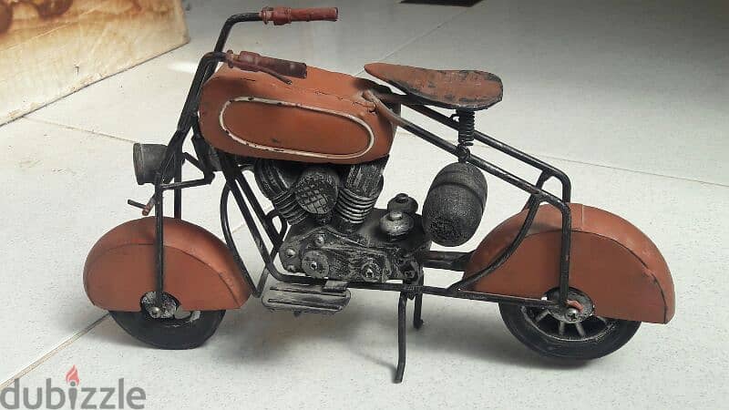 مجسم موتوسيكل هارلي ماكيت ديكور Vintage bike MOTORCYCLE  model diecast 5