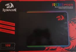 Redragon RGB p025 Gaming mouse pad with wireless charger 10W New