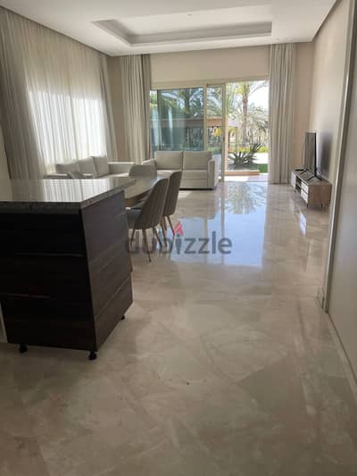 Apartment بجاردن إيجار متشطب بفرش واجهزة ف قطامية ديونز Katameya Dunes