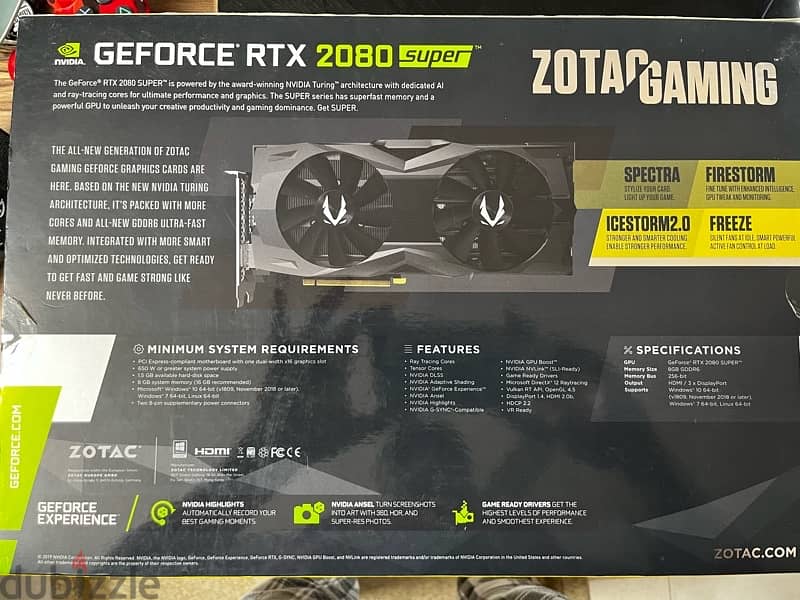 nvidia RTX 2080 super 1