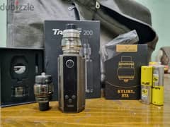 vape vaporesso target 200 with 2 tanks