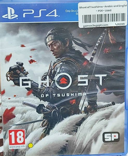 لعبة Ghost of Tsushima عربي مستعمل 0