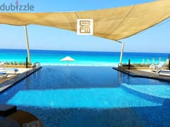 Regal seafront villa for rent in Marassi first row with a private beach فيلا فاخرة للإيجار في مراسي صف أول على البحر بشاطيء خاص 0