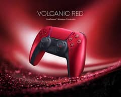 red volcanic dualsense ps5 controller new