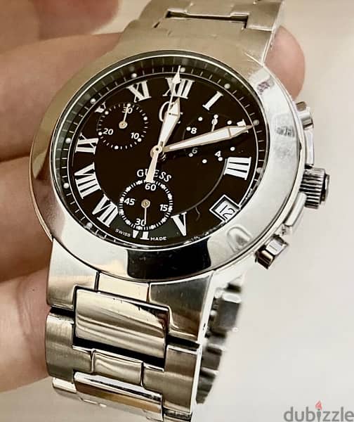 GC - GUEES COLLECTION  Original Swiss Made Chronograph40mm بالعلبه 8