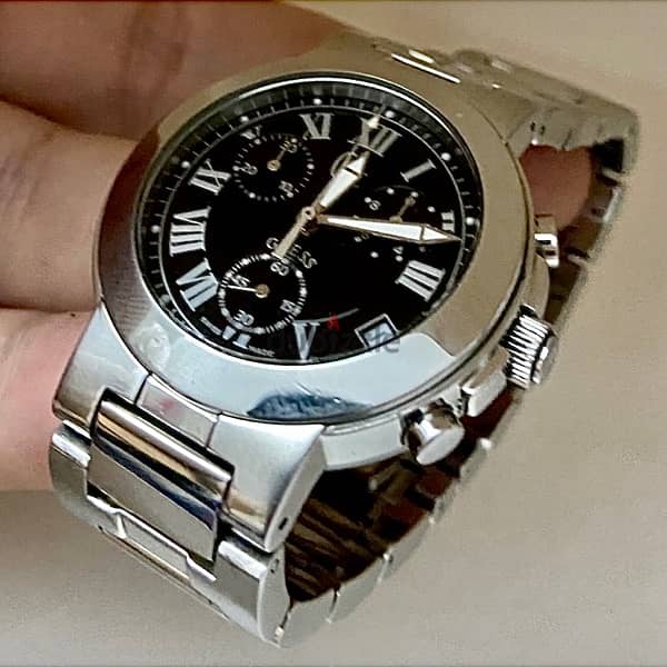 GC - GUEES COLLECTION  Original Swiss Made Chronograph40mm بالعلبه 11