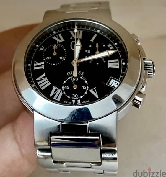 GC - GUEES COLLECTION  Original Swiss Made Chronograph40mm بالعلبه 14