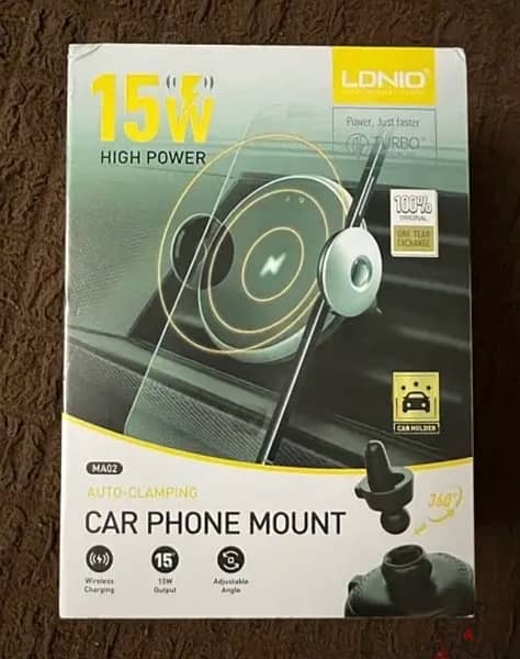 Wireless Car Mount for iPhone and Samsung 0