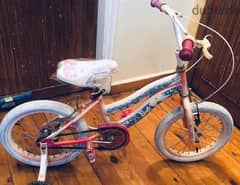 دراجه بناتي مقاس ١٦ للسن ٤-٨ سنين