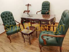 مكتب مدير /مكتب كلاسيك خشب زان أحمر مطعم بالنحاس classy classic office 0