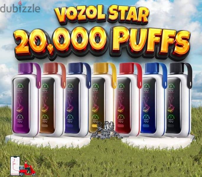 VOZOL 20000 PUFFS VAPE ORIGINAL فيب فوزول 20000 سحبة الأصلي 3