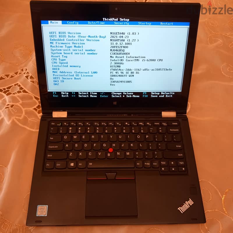 Lenovo Thinkpad yoga 260 touch screen x360 3