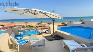 Directly on the sea, own a fully finished duplex of 220 square meters in Blue Blue, Ain Sokhna